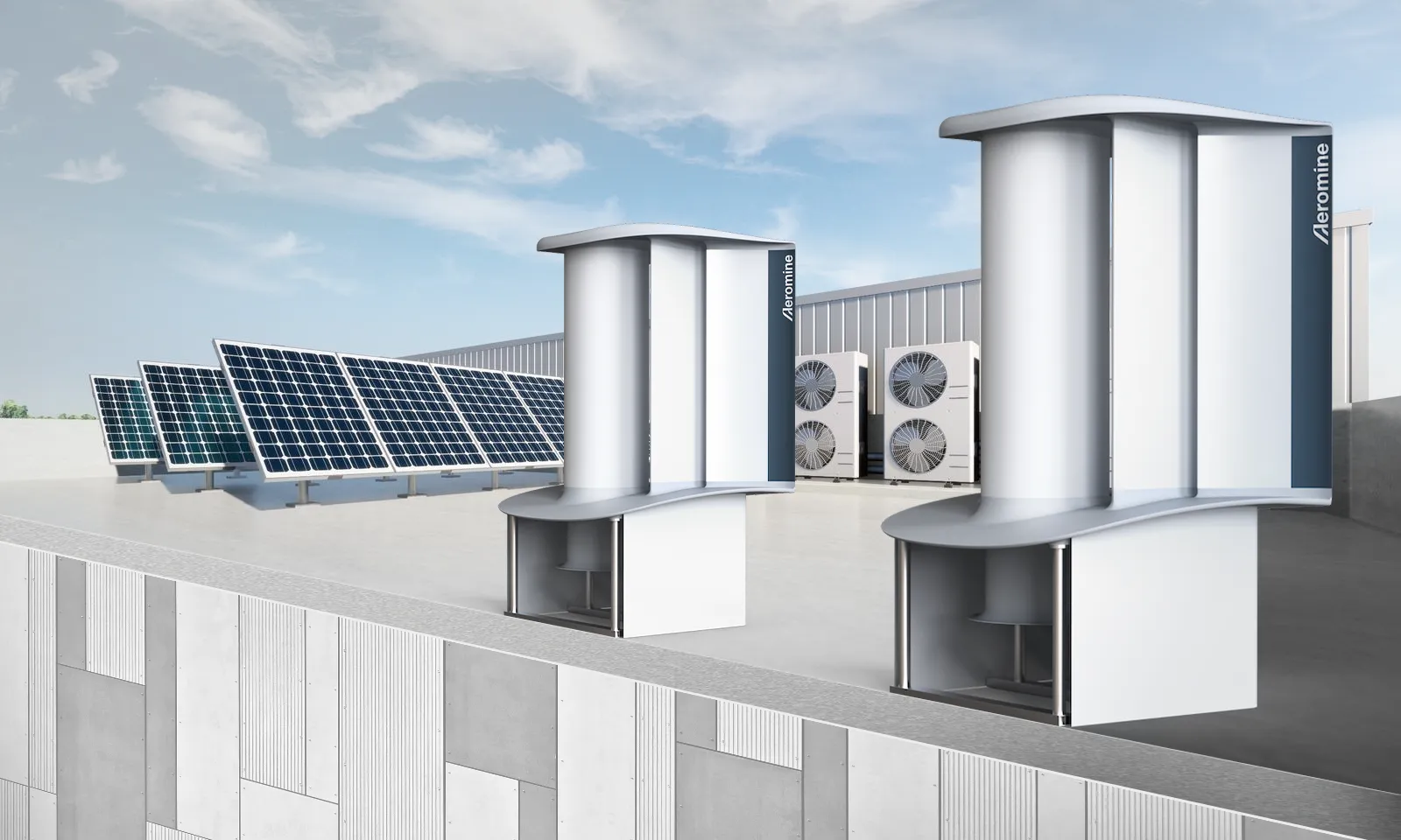 Aeromine Rooftop Wind Technology Outperforms Solar